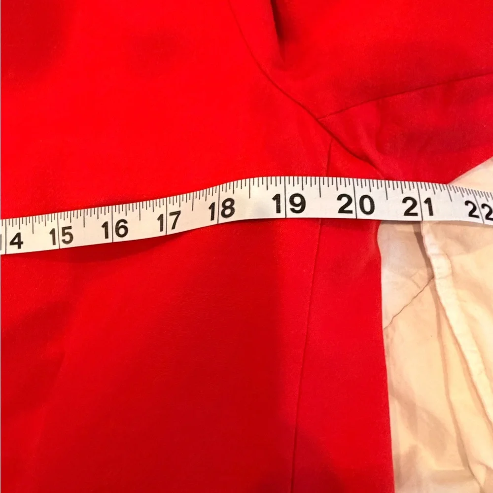 LOFT‎ Red Structured Blazer Jacket Size 12 Tailored Career Classic